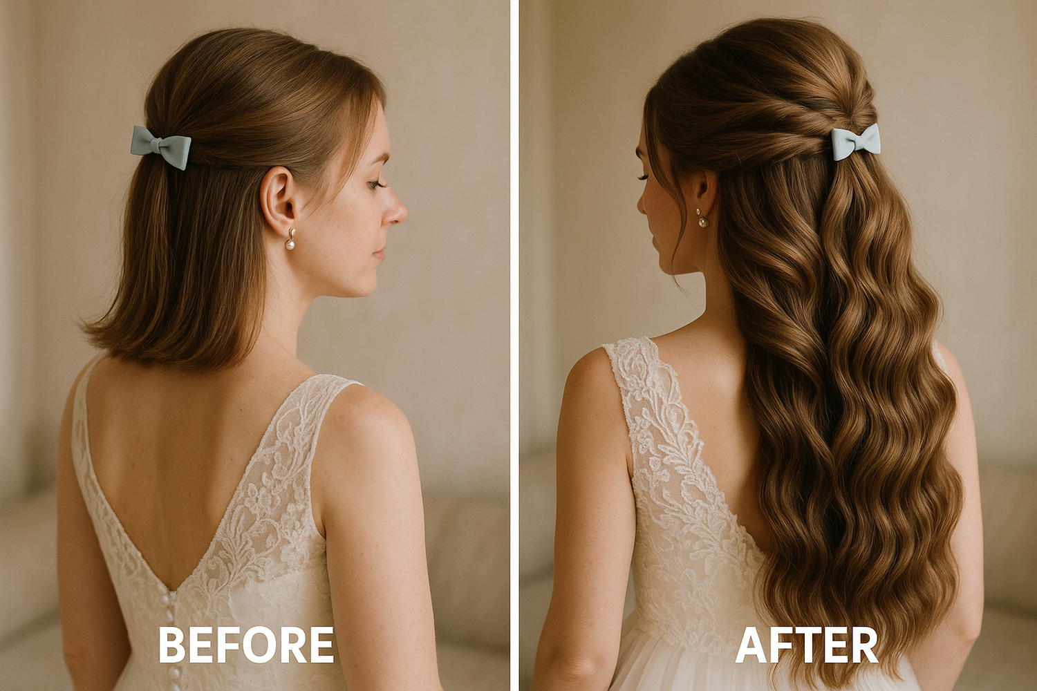 This is Perfect! can you just make the before picture have shoulder length hair? 